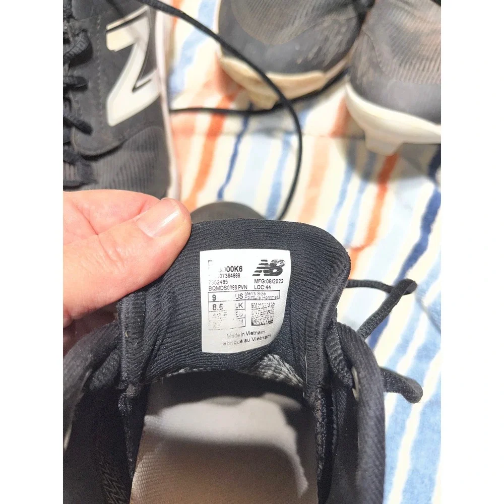 New Balance Fresh Foam 3000 v6 Molded Baseball Cleats Black White Men 9 PL3000K6